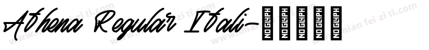 Athena Regular Itali字体转换